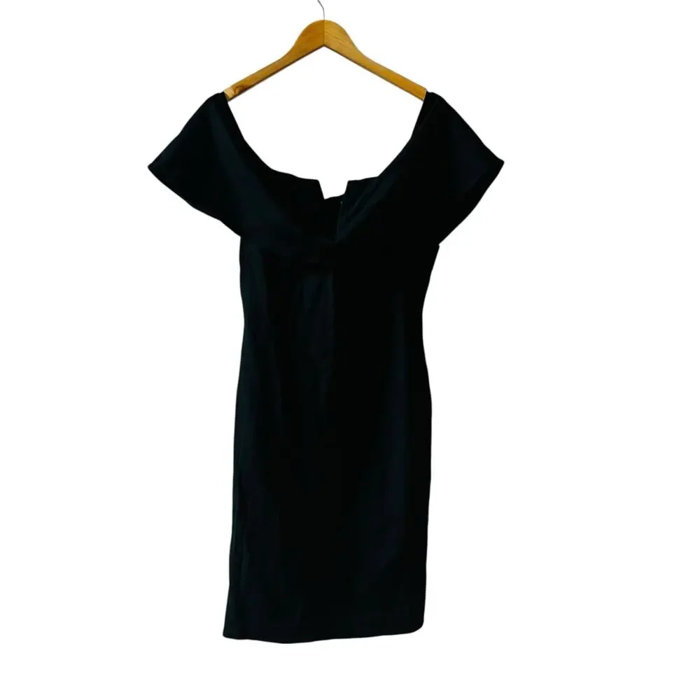 Fashion Nova Lyla Black Iff Shoulder Dress Size 1X NWT